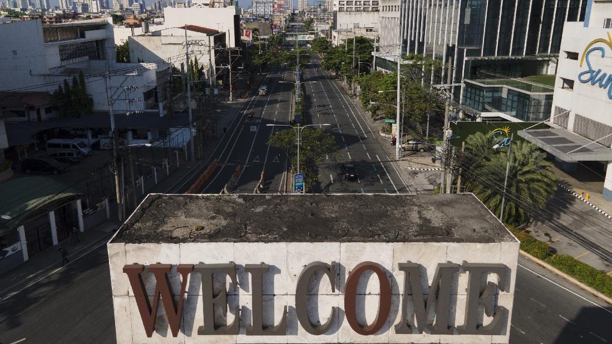 FOTO: Sunyi Sepi Kota Manila Kala Lockdown di Hari Paskah