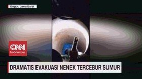 VIDEO: Dramatis, Evakuasi Nenek Tercebur Sumur