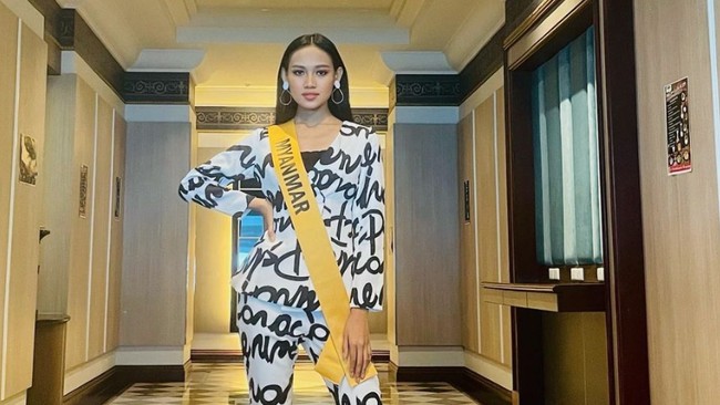 Ratu Kecantikan Myanmar Han Lay mendarat di Kanada usai terjebak di Bangkok sejak September lalu setelah menolak rezim junta militer di ajang kecantikan.
