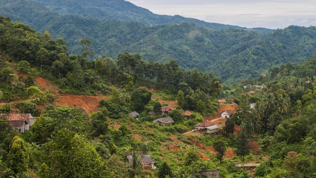 FOTO: Menengok Hening Kampung Tak Berpenghuni di Banten