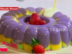Masak Masak : Puding Roti Tawar Warna-warni Buat Camilan Anak