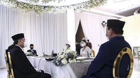 Disaksikan Jokowi-Prabowo, Aurel-Atta Resmi Menikah