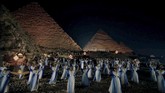 FOTO: Upacara Pemindahan Mumi Kerajaan di Mesir Kerajaan Mesir memindahkan mumi dari Museum Mesir di Tahrir ke Museum Nasional Peradaban Mesir di Fustat, di Kairo pada Sabtu (3/4). Berikut gambarannya.