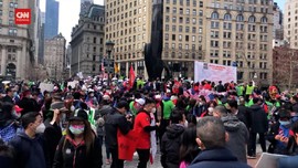 VIDEO: Unjuk Rasa Anti Diskriminasi Rasial DI Kota New York