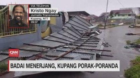 VIDEO: Badai Menerjang, Kupang Porak-poranda