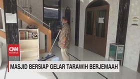 VIDEO: Masjid Bersiap Gelar Tarawih Berjamaah
