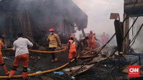 Kebakaran Tanah Abang, Ratusan Kios Pasar Kambing Hangus