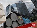 FOTO: Melihat Proyek Tugu Sepeda Pemprov DKI di Sudirman