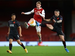 Arsenal Vs Slavia Praha Imbang di Babak Pertama