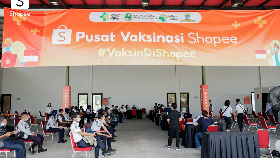 Shopee Hadirkan Pusat Vaksinasi di Bandung