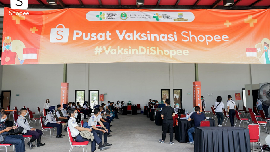 Shopee Hadirkan Pusat Vaksinasi di Bandung