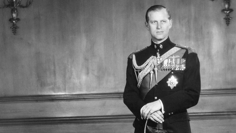Britain Prince Philip Obit FILE - In this June 10, 1956 file photo, the Duke of Edinburgh poses for a photo as he observes his 35th birthday anniversary in Buckingham Palace, London. Buckingham Palace says Prince Philip, husband of Queen Elizabeth II, has died aged 99. (AP Photo/File)