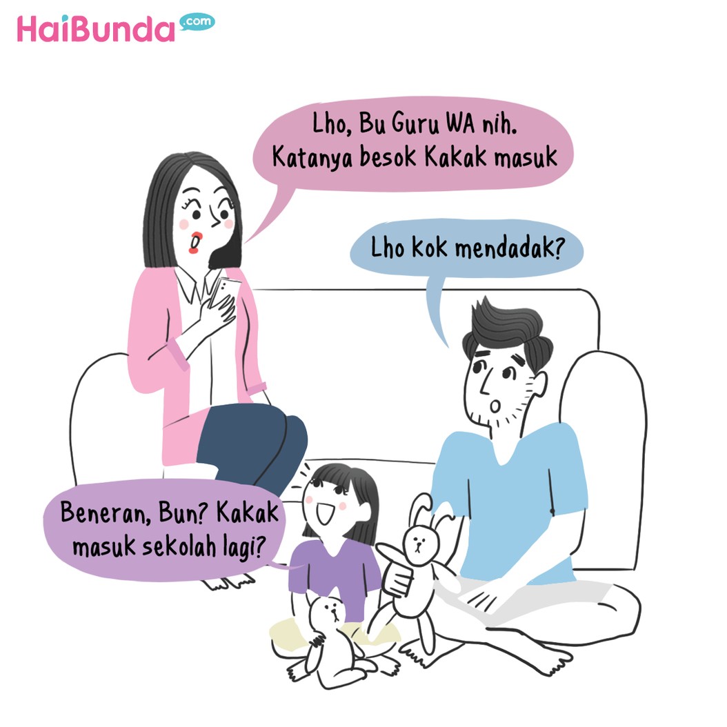 Komik Sekolah Tatap Mukanya Dimulai