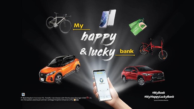 Pengumuman pemenang undian tahap pertama My Happy & Lucky Bank telah disiarkan live di channel Youtube Maybank dan IG Maybankid, Rabu (30/6) malam.