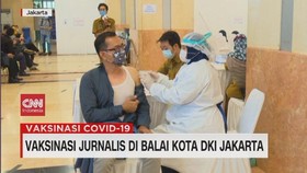 VIDEO: Vaksinasi Jurnalis di Balai Kota DKI Jakarta