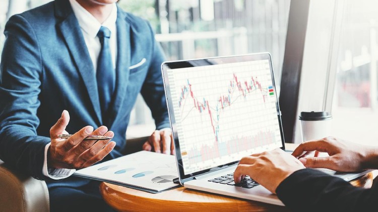 Business Team Investment Entrepreneur Trading discussing and analysis graph stock market trading,stock chart concept