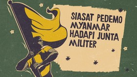 INFOGRAFIS: Siasat Pedemo Myanmar Hadapi Junta Militer