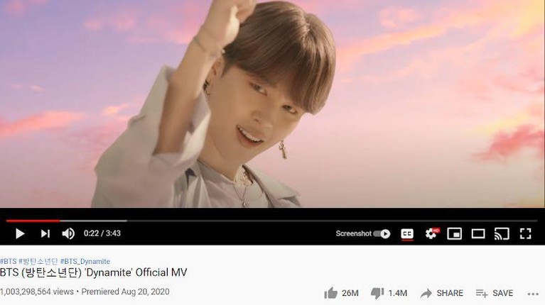 8 MV K-Pop yang Masuk Klub Miliaran Penayangan YouTube Ada 8 video musik K-Pop yang masuk kedalam Klub Miliaran Penayangan YouTube eksklusif situs. Yuk simak MV apa saja!