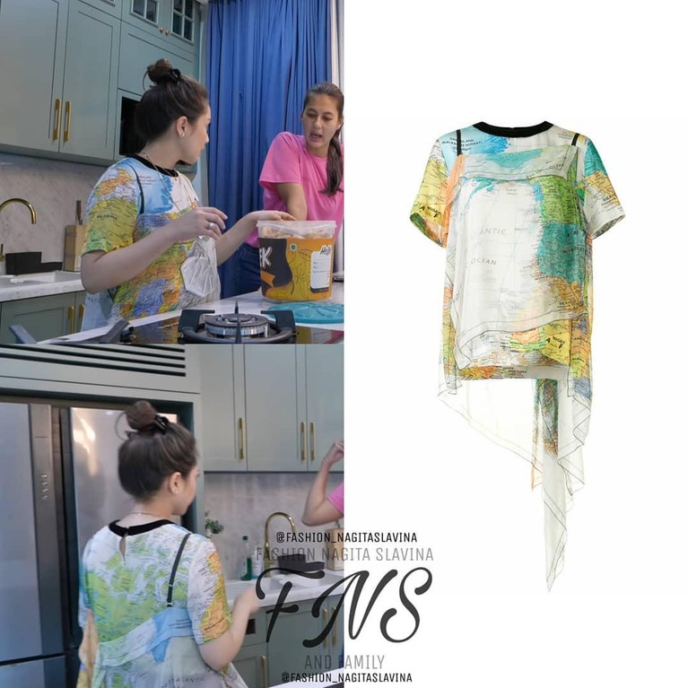 Fashion Nagita Slavina Penampilan Nagita Slavina kerap mencuri perhatian karena harga pakaiannya selalu bikin tercengang, seperti kaos oblong. Yuk simak bagaimana tampilan kaos oblong Nagita yang harganya bikin melongo!