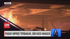 VIDEO: Pasar Inpres Terbakar, 268 Kios Hangus