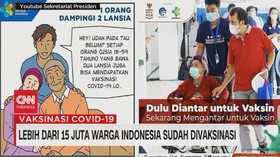 VIDEO: Lebih Dari 15 Juta Warga Indonesia Sudah Divaksinasi
