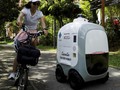 FOTO: Kurir Pengantar Barang Sudah Diganti Robot di Singapura