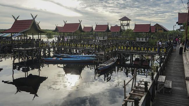 Terkagum Melihat Sungai Hitam di TN Sebangau Di Taman Nasional Sebangau, Kalimantan Tengah, ada pemandangan unik berupa Sungai Hitam.