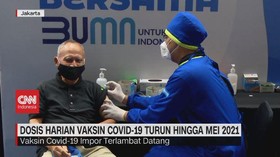 VIDEO: Vaksin Terbatas, Dosis Harian Vaksinasi Turun