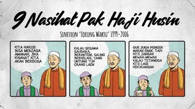 INFOGRAFIS: 9 Nasihat Pak Haji Husin di 'Lorong Waktu'