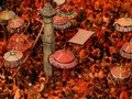 FOTO: Pesta Bubuk Merah di Festival Sindur Jatra Nepal