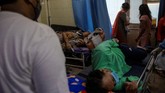 FOTO: Kewalahan RS India Tangani Ledakan Pasien Covid India menghadapi lonjakan kasus Covid-19 hingga membuat rumah sakit kewalahan menampung pasien.