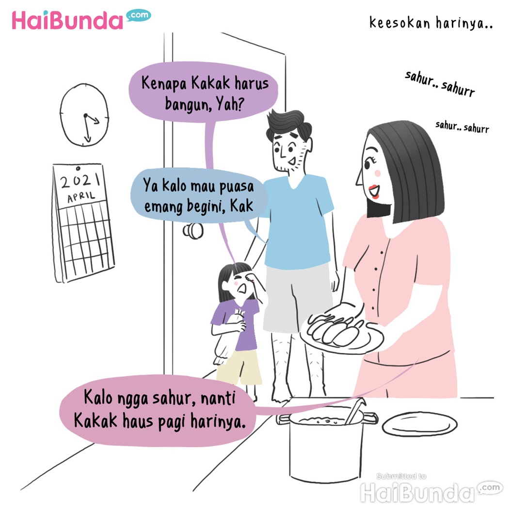 Komik HaiBunda, Kakak Puasa
