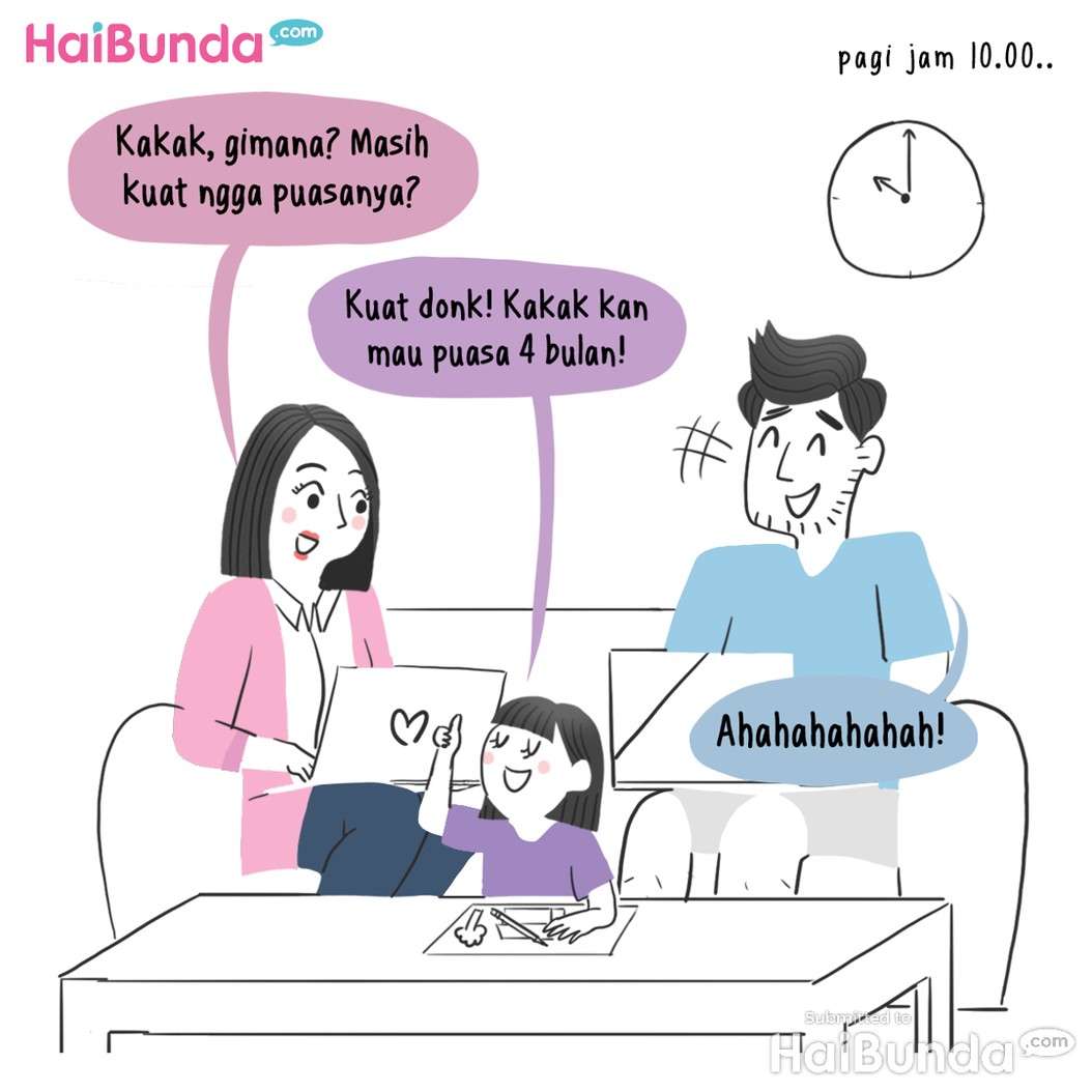 Komik HaiBunda, Kakak Puasa