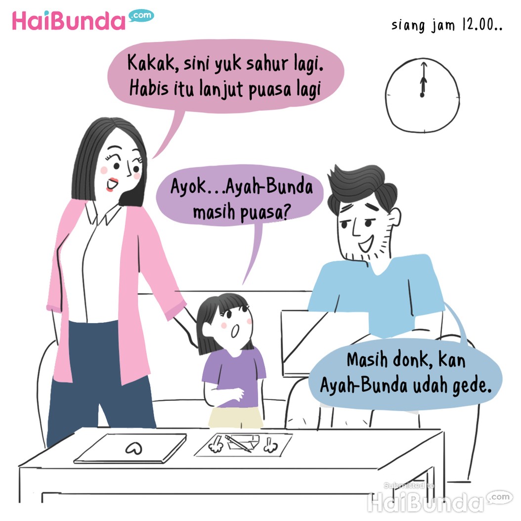 Komik HaiBunda, Kakak Puasa