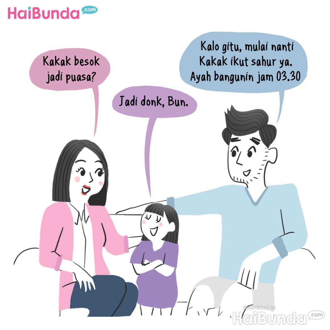 Komik HaiBunda, Kakak Puasa
