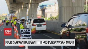 VIDEO: Polisi Siapkan Ratusan Titik Pos Pengawasan Mudik