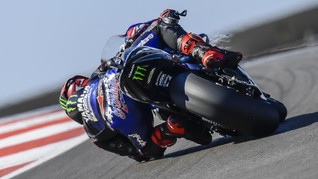 FOTO: Aksi Quartararo Rebut Pole MotoGP Portugal