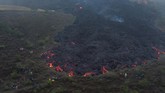 FOTO: Ironi Bahaya dan Pesona Lahar Gunung Api Guatemala Erupsi Gunung Pacaya di San Vicente, Guatemala, terus memuntahkan aliran lahar.