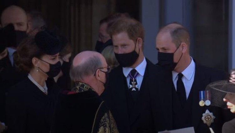Pangeran William dan Pangeran Harry Pangeran William dan Pangeran Harry usai pemakaman Pangeran Philip