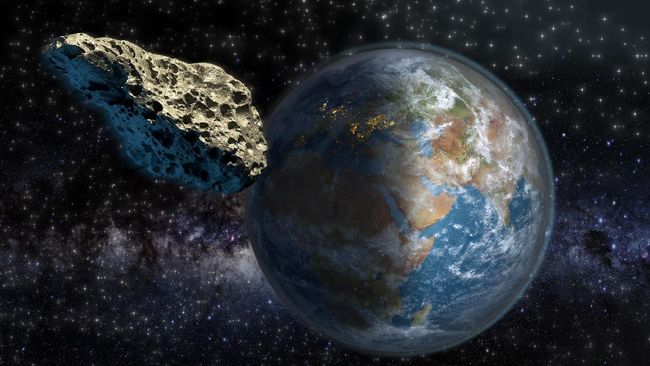 Asteroid berukuran tiga hingga empat kali lebih besar dari paus biru disebut akan mencapai titik terdekat dengan Bumi pada Senin (6/6) pukul 16.35 WIB.