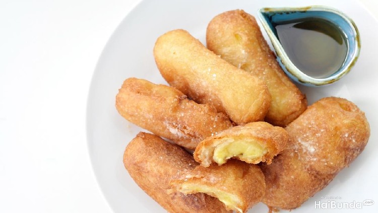 ilustrasi pisang nugget ilustrasi resep pisang nugget untuk menu takjil