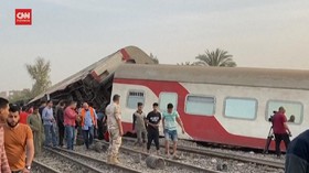 VIDEO: Kecelakaan Kereta Renggut 11 Nyawa di Mesir