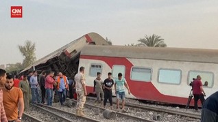 VIDEO: Kecelakaan Kereta Renggut 11 Nyawa di Mesir