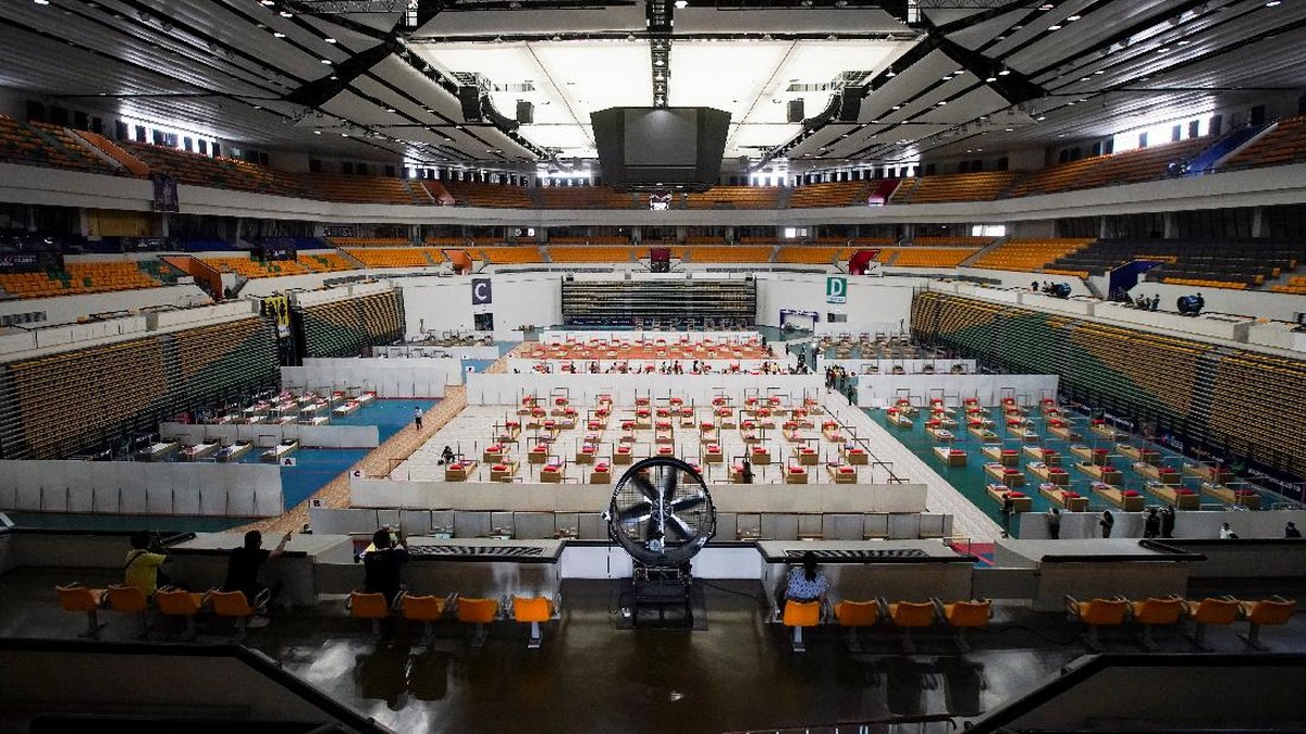 FOTO: Arena Olahraga Bangkok Disulap Jadi RS Corona