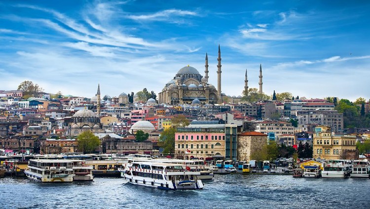 Istanbul the capital of Turkey, eastern tourist city.