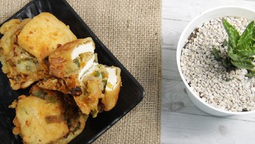 RESEP TAHU OLAHAN ISI TELUR ATAU DAGING GILING