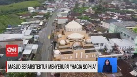 VIDEO: Masjid Berarsitektur Menyerupai 'Hagia Sophia'