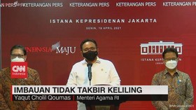 VIDEO: Menteri Agama Imbau Warga Tidak Takbir Keliling