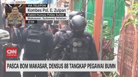 VIDEO: Pasca-Bom Makasar, Densus 88 Tangkap Eks Pegawai BUMN