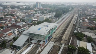 FOTO: Revitalisasi Stasiun Bekasi Selesai Akhir 2021